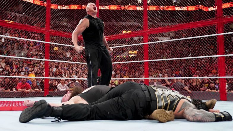 WWE Hell in a Cell 2018 Results and Highlights:  Brock Lesnar Disrupts Braun Strowman vs Roman Reigns Match; Becky Lynch Becomes New SmackDown Women's Champion