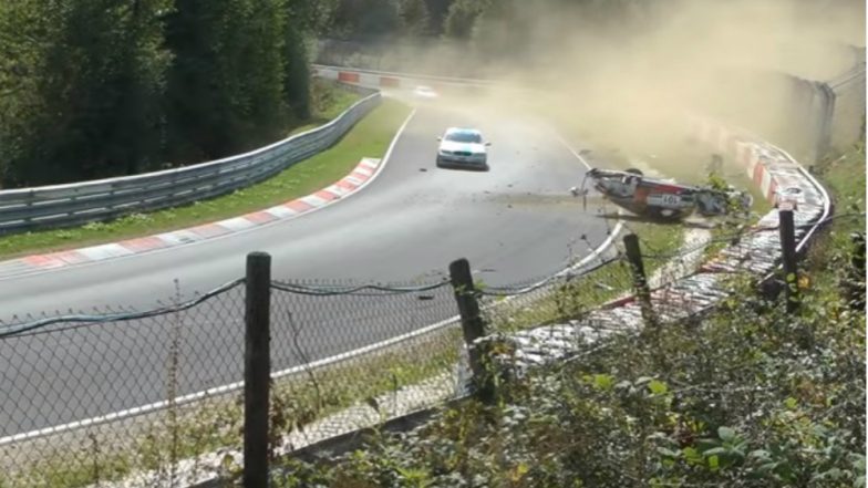 Porsche 911 Crashes, Rolls and Sends Driver to Hospital in Germany, Watch Video