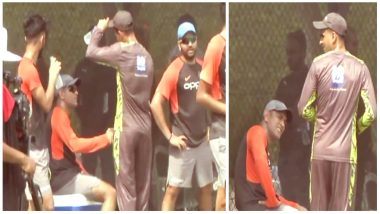 Shoaib Malik Shares A Friendly Moment With MS Dhoni During Practice Session Ahead Of Their Asia Cup Clash on September 19: Watch Video