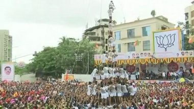 Dahi Handi 2021 Celebrations: Health Ministry Asks Maharashtra Govt To Impose Restrictions and Curb ‘Crowded Fests’ To Avoid COVID-19 Spike
