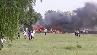 Indian Air Force's Mig-27 Crashes At Deolia Village In Jodhpur, Watch Video