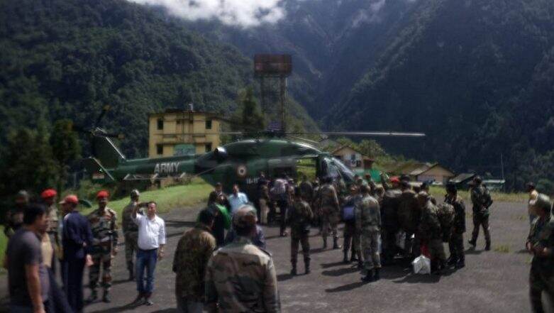 Sikkim Rains: Indian Army And Air Force Airlifts Tourists Stranded In Rain-Hit Regions; Evacuation Operations Underway Sikkim Rains: Indian Army And Air Force Airlifts Tourists Stranded In Rain-Hit Regions; Evacuation Operations Underway