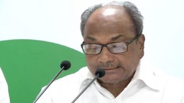 AK Antony, Former Union Defence Minister, Tests Positive for COVID-19