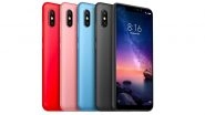 Xiaomi Redmi Note 6 Pro with Four Cameras & 6.26-inch Notched Display Officially Revealed