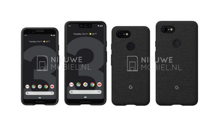 New Google Pixel 3 and Pixel 3 XL Official Render Images Leaked Online Ahead of October 9 Global Launch