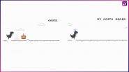 Google 20th Birthday: Google Chrome Celebrates 10th Year, Feeds Its Offline 8-Bit Dino Game With Birthday Cake