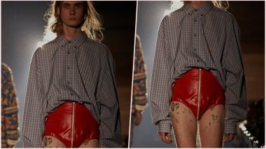 Gucci Presents New Red Vinyl Shorts at Spring Summer 2019; Omar Abdulla Takes a Dig on the Brand in a Viral Tweet