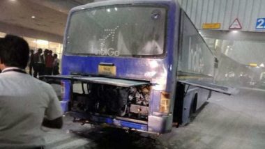 IndiGo Bus Catches Fire at Chennai Airport, Passengers Rescued