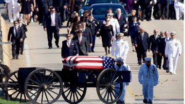 John McCain is Buried in Private Ceremony at US Naval Academy