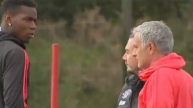 Jose Mourinho, Paul Pogba Have a Heated Verbal Exchange During Training Session, Watch Fight Video