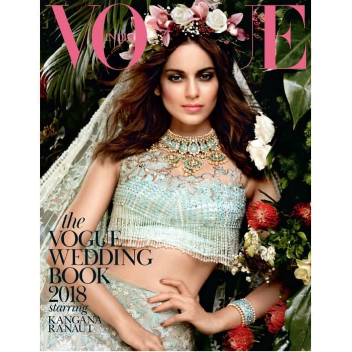 Kangana Ranaut Plays a New-Age Bride on Vogue Magazine Cover Kangana Ranaut Plays a New-Age Bride on Vogue Magazine Cover