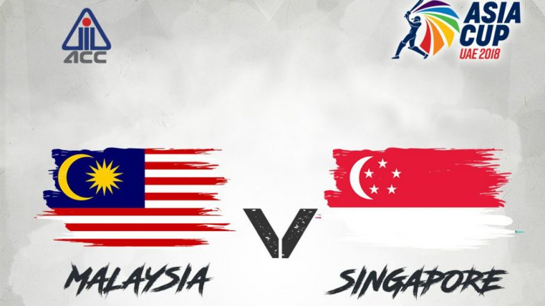 Is Malaysia vs Singapore, Asia Cup 2018 Qualifier Match Live Cricket