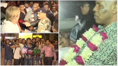 Mike Tyson in India: American Boxing Legend Arrives in Mumbai, Gets Heroic Welcome on His Maiden India Visit; View Pictures!