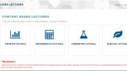 JEE Main & NEET 2019 Tutorial: NTA Introduces Online Content Lectures by IIT Professors; Watch & Study Online at nta.ac.in