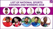 National Sports Awards 2018, Check Full List of Winners: Mirabai Chanu, Virat Kohli to Get Rajiv Gandhi Khel Ratna; Smriti Mandhana, Neeraj Chopra, Hima Das to Get Arjuna Awards