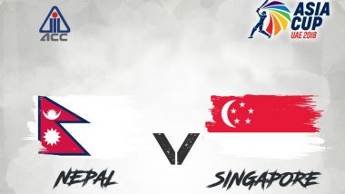 Nepal vs Singapore, Asia Cup 2018 Qualifier Match Live Streaming on YouTube: Get Live Cricket Score, Time in IST, Team Details of 12th Exhibition ODI Match