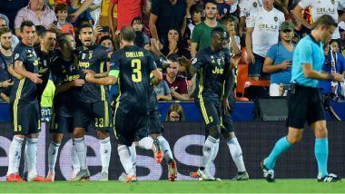 Valencia vs Juventus 2018 UEFA Champions League Highlights: Cristiano Ronaldo Sent Off on Debut As Juventus Win 2–0