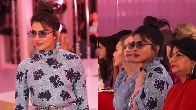 Priyanka Chopra Dazzles In A Snazzy Blue Kate Spade Dress At NYFW - View Pics