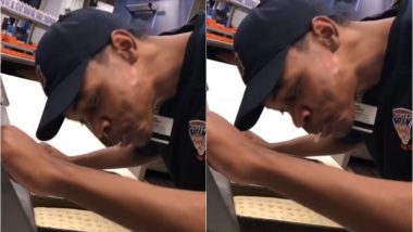 Disgusting Video Shows Restaurant Worker Spitting onto a Customer’s Pizza at a Baseball Game in Detroit