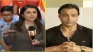 Shoaib Akhtar Teaches a Disrespectful Indian TV Anchor a Lesson in Manners on Live TV and Cricket Fans Are in Love With &lsquo;Rawalpindi Express&rsquo; (Watch Viral Video)