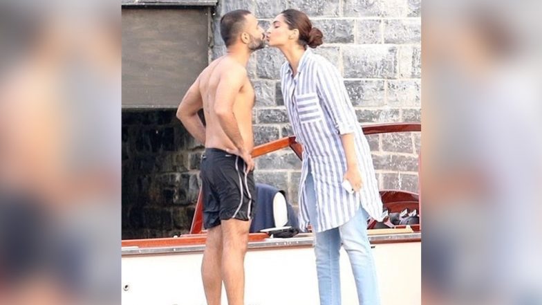 This Picture of Sonam Kapoor and Anand Ahuja Leaning In for a Kiss Is Such a Tease