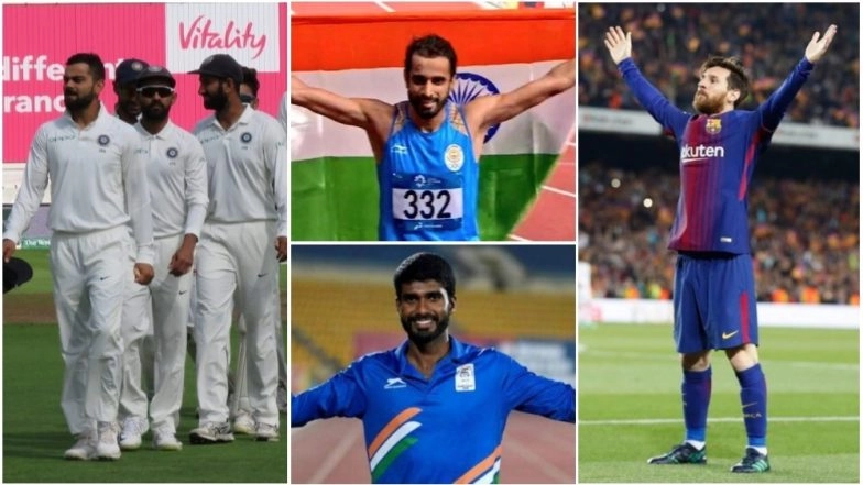 Sports Round-up August 27 to September 2: India Lose England 2018 Test Series, India's Best Medal Tally at Asian Games, Lionel Messi Sets Another Record in Top Highlights This Past Week