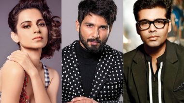 Dear Karan Johar, Shahid Kapoor Agrees With Kangana Ranaut That Bollywood Is in One of the Most Nepotistic Times