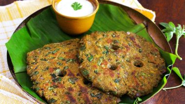 Ganeshotsav Recipe of Day 7: Learn How to Make Thalipeeth For Festive Breakfast (Watch Video)