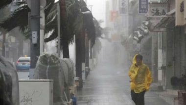 Typhoon Pummels Japan; Flights Cancelled, Trains Shut Down