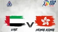 UAE vs Hong Kong, Asia Cup 2018 Qualifier Final Match Live Streaming & Telecast in India: Get Time in IST, Free Live Cricket Score & Team Details of Final Exhibition ODI Match