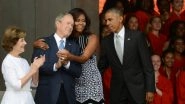 George W. Bush Passes Candy to Michelle Obama at Senator John McCain&rsquo;s Funeral, Twitterati Comes up with Funny BFF Meme & Jokes