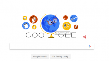 Teachers' Day 2018: Google Wishes Teachers With An All Subject Doodle