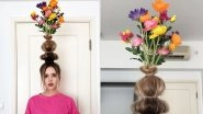 Flower Vase Hair Is the Latest &lsquo;Floral&rsquo; Hair Trend and It Is Sweeping Instagram and Twitter (View Pics)
