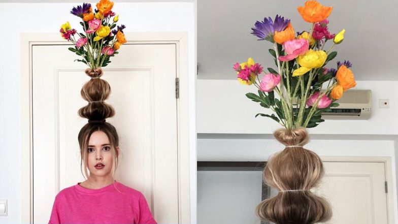 Flower Vase Hair Is the Latest ‘Floral’ Hair Trend and It Is Sweeping Instagram and Twitter (View Pics)