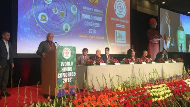 World Hindu Congress Delegates Receive Ladoos with a 'Unity' Message