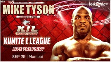 Why Is Mike Tyson in India? Book Tickets at bookmyshow.com to See India vs UAE Match at Kumite 1 (K1) League in Mumbai