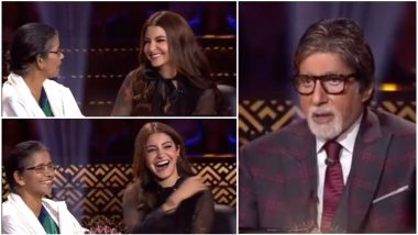 Kaun Banega Crorepati 10: Amitabh Bachchan Teases Anushka Sharma About Virat Kohli and the Actress Can’t Stop Blushing – Watch Video