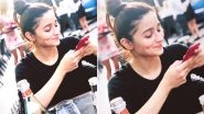 Alia Bhatt Resumes Brahmastra Shoot in Bulgaria, Caught Smiling As She Checks Her Phone &ndash; View Pic