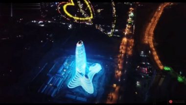 Chinese Skyscraper Shaped Like Penis and Testicles 'Ejaculates' As Fireworks Go Off On Top (Watch Video)