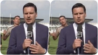 Cristiano Ronaldo Videobombs a Journalist; Makes Funny Faces During Juventus Training Session (Watch Video)