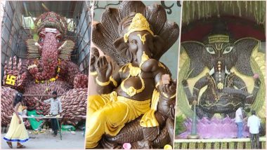 Ganesh Chaturthi 2018 Goes Green: From Chocolate to Ganesha With Banana Flowers, These Eco-Friendly Ganpati Idols Are a Treat to Devotees