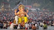 Ganesh Visarjan 2018: Girgaon Chowpatty to Juhu Beach, Popular Spots to See Ganpati Immersion in Mumbai on Anant Chaturdashi