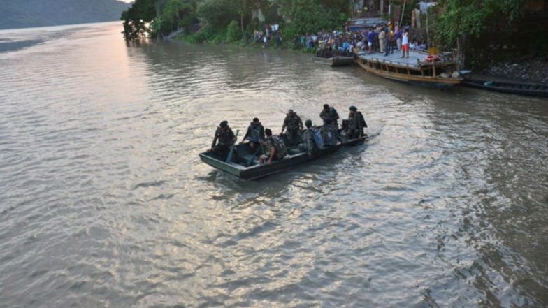 Assam: Two Dead, 26 Missing After Boat With 40 Passengers Capsizes in Brahmaputra River, Rescue Operations Underway