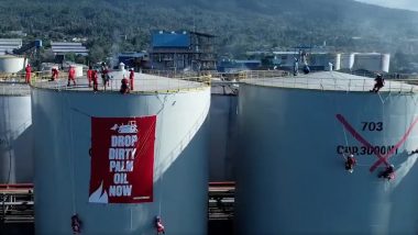 Greenpeace Activists and A Rock Band Occupy Palm Oil Refinery in Indonesia to Highlight Environmental Concerns