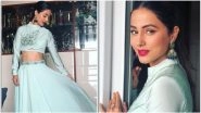 Hina Khan Goes Traditional, Looks Ethereal in a Pastel Green Ethnic Wear &ndash; See Pic