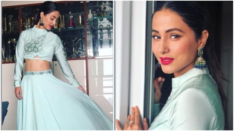 Hina Khan Goes Traditional, Looks Ethereal in a Pastel Green Ethnic Wear – See Pic