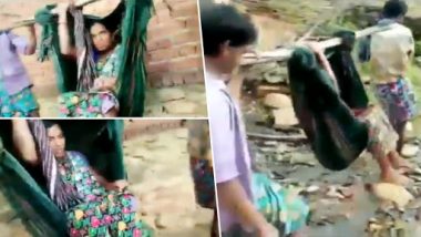 Video: Pregnant Woman Gets Carried by Relatives for 4 Km in AP to Hospital in the Absence of Roads, Delivers Midway