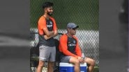 MS Dhoni As Indian Cricket Team Coach? Former Captain Supervises Practice Session in Absence of Ravi Shastri Ahead of Asia Cup 2018 Match Against Hong Kong