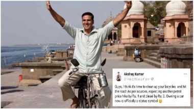 Akshay Kumar Deletes 6-Year-Old Tweet on Petrol Hike; Gets Trolled on Twitter For the 'Hypocrisy'