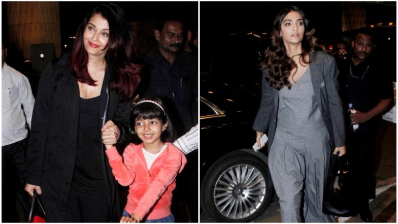 Aishwarya Rai Bachchan&rsquo;s Black on Black or Sonam Kapoor&rsquo;s Grey on Grey &ndash; Whose Airport Styling Will You Pick?
